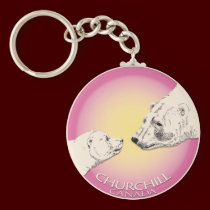 Polar Bear Chuchill Key Chain Souvenir Keychain keychains
