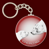 Polar Bear Chuchill Key Chain Souvenir Keychain keychains