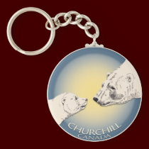 Polar Bear Chuchill Key Chain Souvenir Keychain keychains