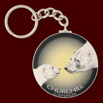 Polar Bear Chuchill Key Chain Souvenir Keychain keychains