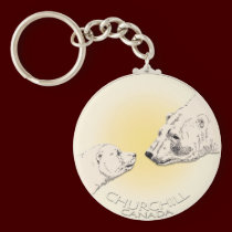 Polar Bear Chuchill Key Chain Souvenir Keychain keychains