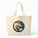 polar bear circle design bags