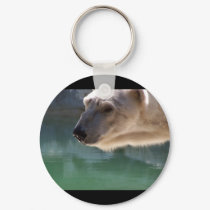 Polar Bear Close Up Portrait keychains by thekingchivas Polar Bear Close Up Portrait keychains