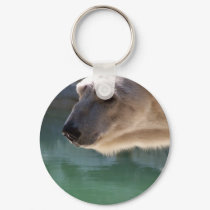Polar Bear Close Up Portrait keychains by thekingchivas Polar Bear Close Up Portrait keychains