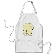 Polar Bear - Cream Color Apron