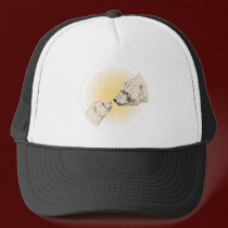 Polar Bear & Cub Caps & Hats Wildlife Art Hat hats