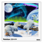 Polar Bear Cubs Earth Day Fantasy Art Decal Room Decal