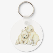 Polar Bear Cubs keychains