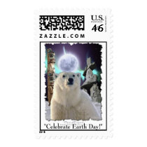POLAR BEAR - EARTH DAY Postage stamps