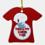 Polar Bear Earth Ornament