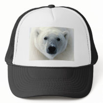 Polar Bear Face Mesh Hat