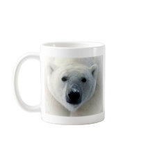 Polar Bear Face Coffee Mugs