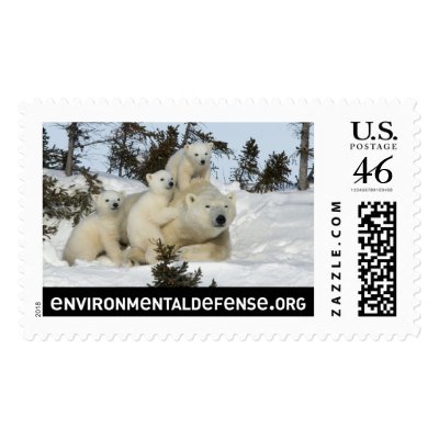Polar Bear Family Postage Stamps by EnvironmentalDefense