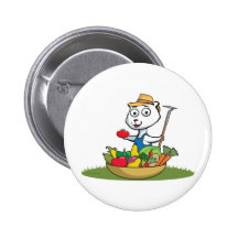 Polar Bear Gardemer Button