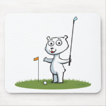 Polar Bear Golf Mousepads