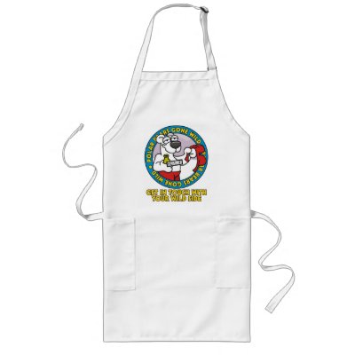 Polar Bear Gone Wild Apron by wislander