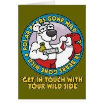 Polar Bear Gone Wild Card by wislander Polar Bear Gone Wild Card