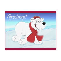 Polar Bear Greetings Postcards