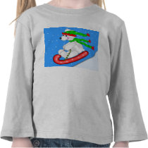 Polar Bear having Holiday Fun Tshirts