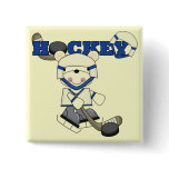 Polar Bear Hockey TShirts and Gifts Pin