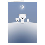 Polar Bear Holiday Card Kawaii