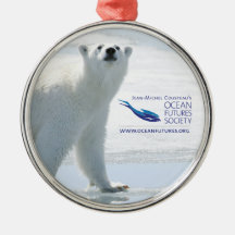 Polar Bear Holiday Ornament