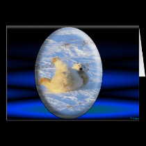 Polar Bear Holidays Card #1 cards