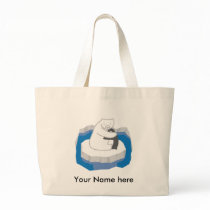 Polar Bear Hug Canvas Bag