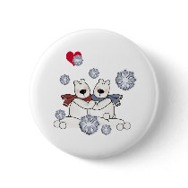 Polar Bear Hug buttons by christmasshop Polar Bear Hug buttons