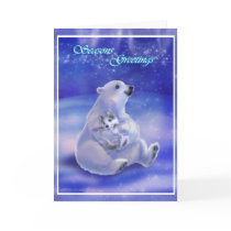 Polar Bear Hug Greeting Card