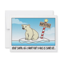 Polar Bear Ice Christmas invitations by koncepts Polar Bear Ice Christmas invitations