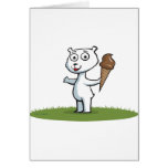 Polar Bear Ice Cream Greeting Card