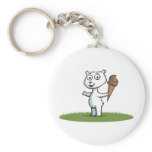 Polar Bear Ice Cream Keychain