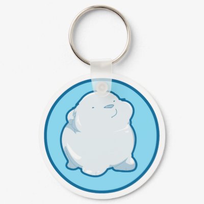 Polar Bear Keychain by fuzzacademy