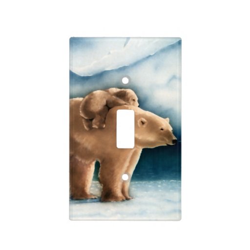 Polar Bear Light Switch Plate