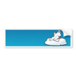 Polar Bear Lounging_bmprstkr Bumper Stickers