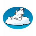 polar_bear_lounging t-shirts