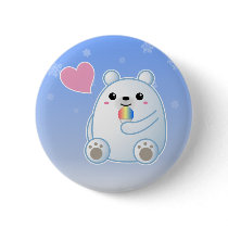 Polar Bear Love Pinback Buttons