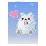 polar bear, polar, bear, kawaii, cute, animal, shave ice, shaveice, snowcone, snow cone, shave, ice, snow, cone, north pole, north, pole, winter, cold, polar bear love, love, heart, kawaii bear, cute bear, kawaii polar bear, cute polar bear, cub