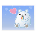polar bear, polar, bear, kawaii, cute, animal, shave ice, shaveice, snowcone, snow cone, shave, ice, snow, cone, north pole, north, pole, winter, cold, polar bear love, love, heart, kawaii bear, cute bear, kawaii polar bear, cute polar bear, cub