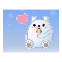 Polar Bear Love Postcard
