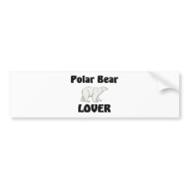 Polar Bear Lover bumper stickers by AnimalShirts Polar Bear Lover bumper stickers
