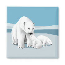 Polar Bear Magnets magnets