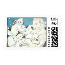 Polar Bear Mother and Cubs stamps