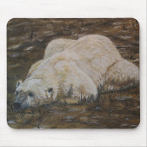 Polar Bear Mousepad by Critterpainter Polar Bear Mousepad