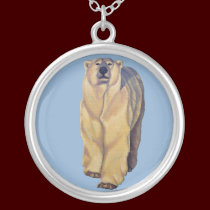 Polar Bear Necklace Wildlife Art Bear Necklace necklaces