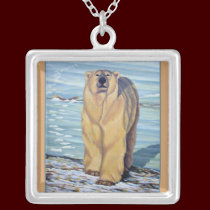 Polar Bear Necklace Wildlife Art Bear Necklace necklaces