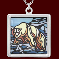 Polar Bear Necklace Wildlife Art Bear Necklace necklaces