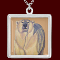 Polar Bear Necklace Wildlife Art Bear Necklace necklaces