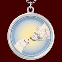 Polar Bear Necklace Wildlife Art Bear Necklace necklaces